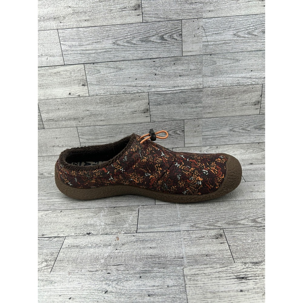 Keen Howser II Harvest Slippers Women Sz 11 Brown Multi Abstract Fleece Lined - Picture 11 of 14